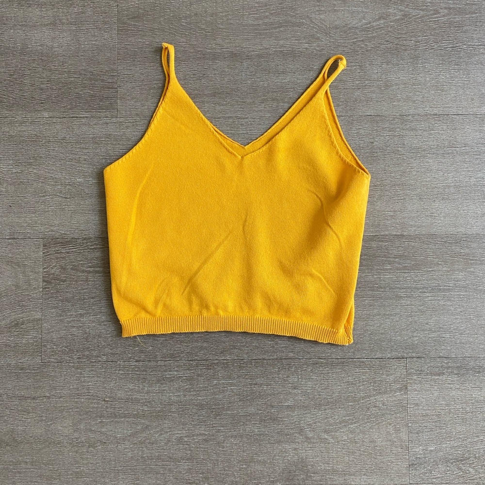 No brand Women’s‎ Yellow v neck Cami Top 1244
